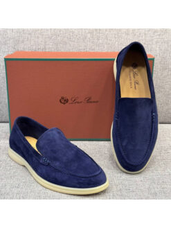 Мужские лоферы Лоро Пиано Summer Walk A139405 Blue